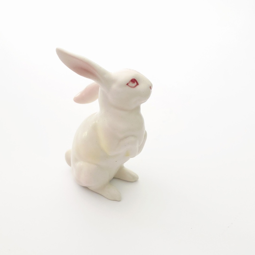 Vintage Lefton Bunny Rabbit Figurines Pair Made In Japan - Picture 6 of 14